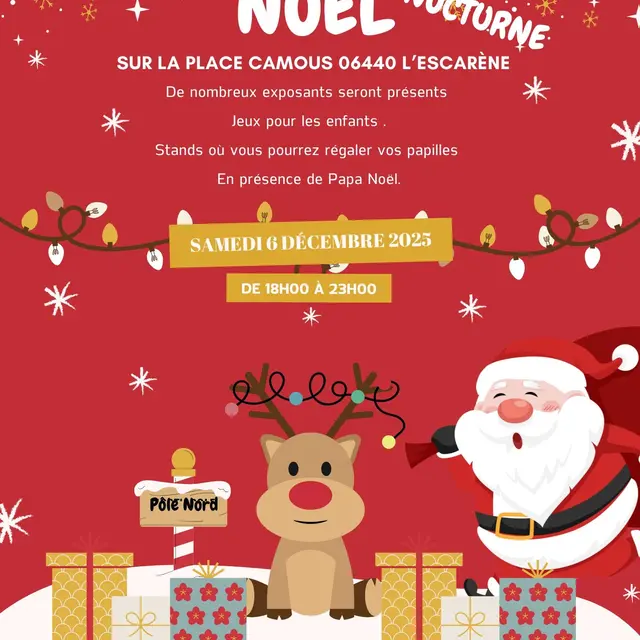 Téléthon et marché de Noël nocturne_L'Escarène