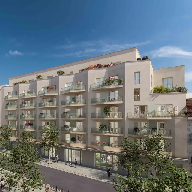 Perspective de la façade rue Jean Jaurès