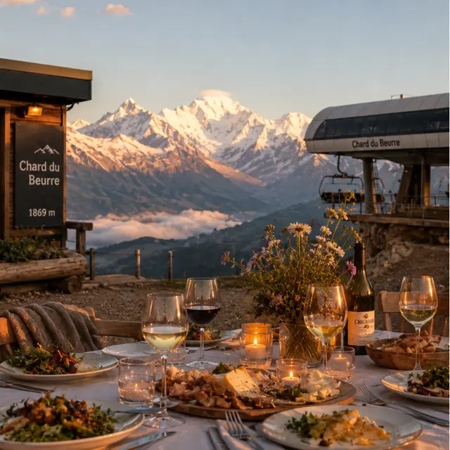 Diner experience face au Mont Blanc - Les Som'mets_Les Saisies