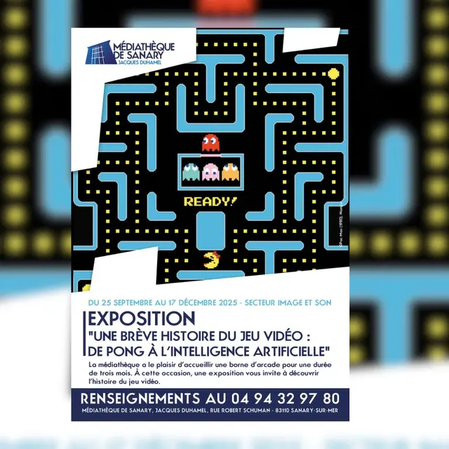 Exposition : Une brève histoire du jeu vidéo : de Pong à l’intelligence artificielle_Sanary-sur-Mer