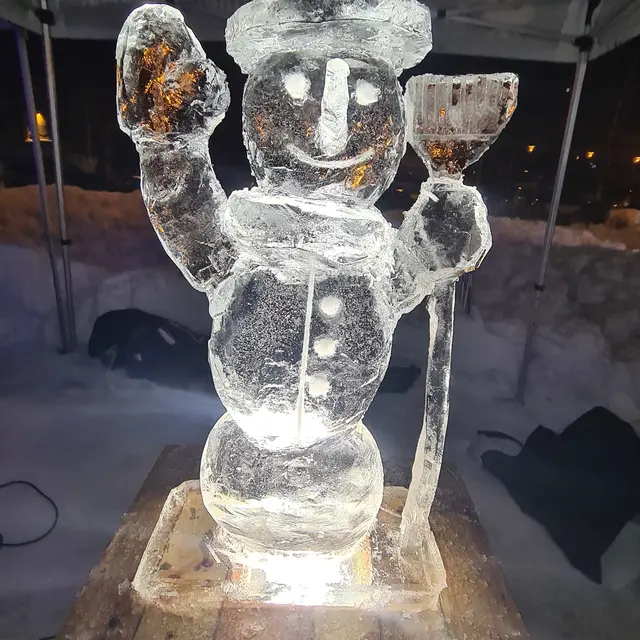 Sculpture sur glace