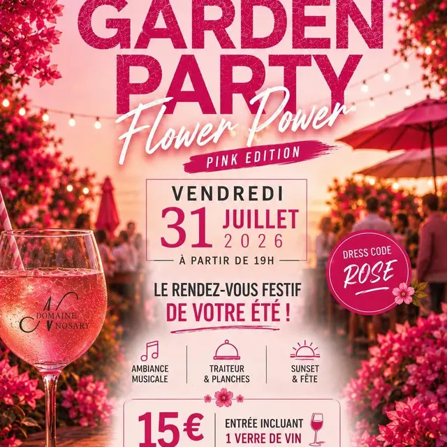 Garden Party Flower Power Domaine Nosary_Villeneuve