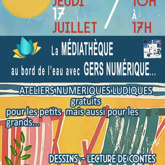 La Médiathèque au bord de l'eau - Lac de l'Uby_Cazaubon