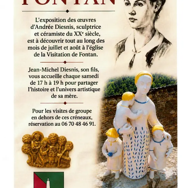 Exposition des oeuvres d'Andrée Diesnis_Fontan