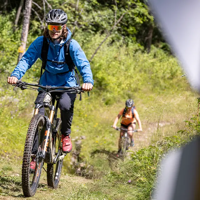 Piste bleue descendante Lièvre_Manigod