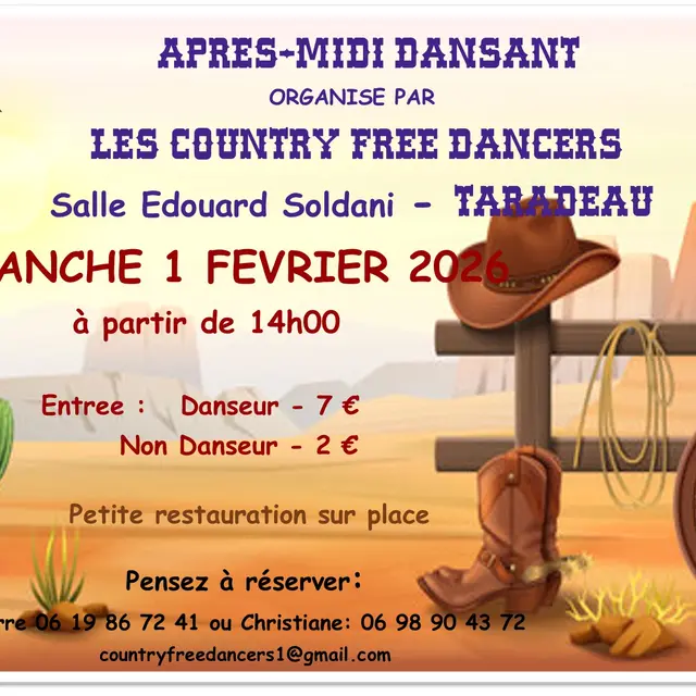 Aprés midi dansant par les Country Free Dancers_Taradeau