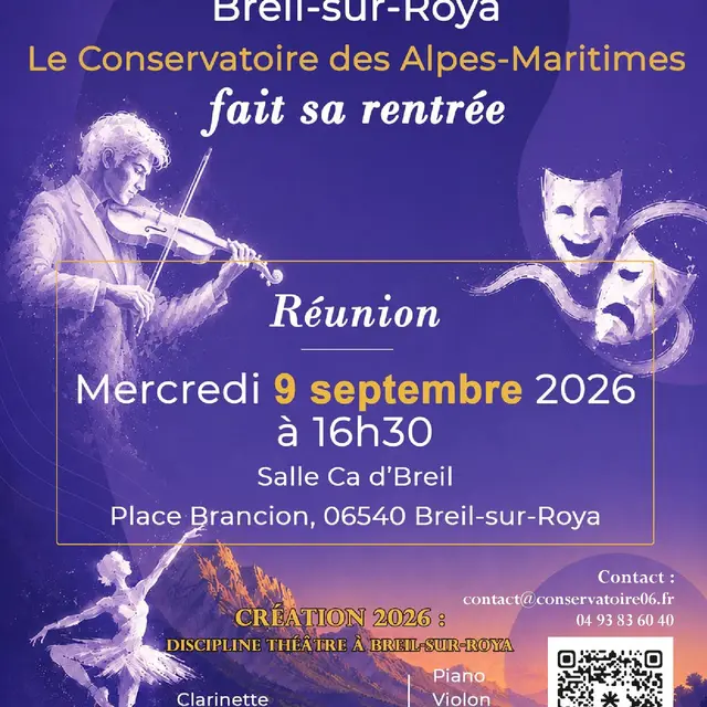 Le conservatoire des Alpes-Maritimes fait sa rentrée_Breil-sur-Roya