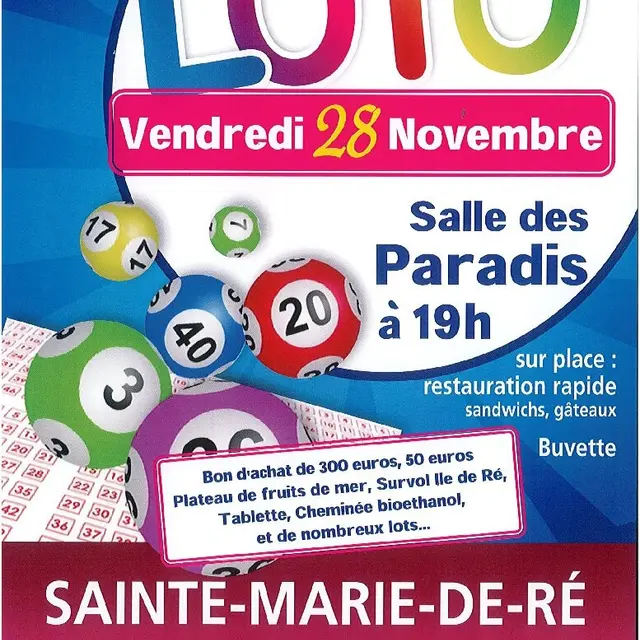 Loto du Comité de Jumelage_Sainte-Marie-de-Ré