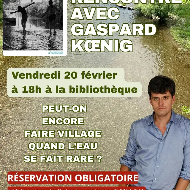 Rencontre avec l'écrivain Gaspard Koenig_Ménerbes