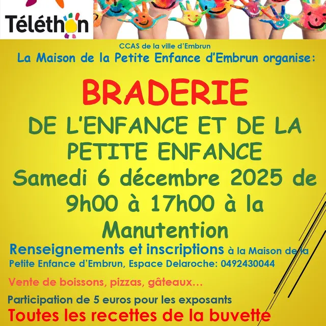 Braderie de l'enfance et de la petite enfance_Embrun