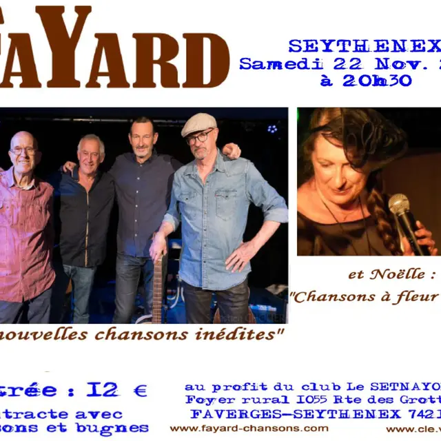 Concert : Fayard et Noëlle_Faverges-Seythenex