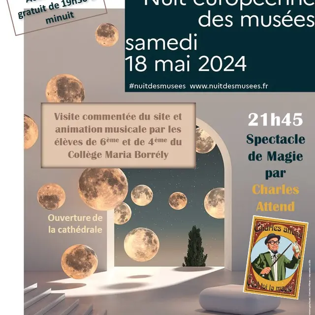 Affiche Nuit européenne des musées à la crypte