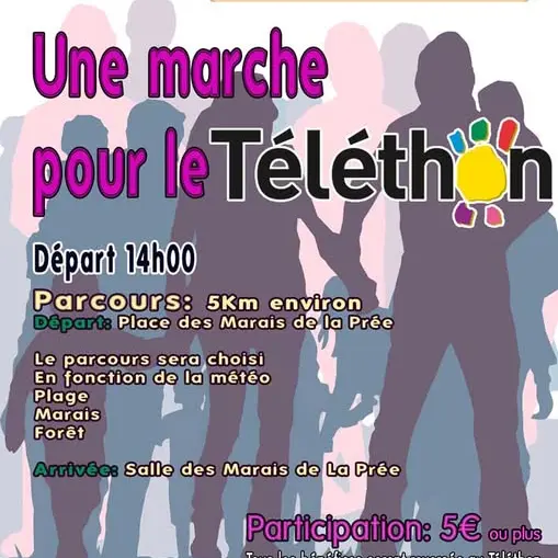 Marche pour le téléthon_Les Portes-en-Ré