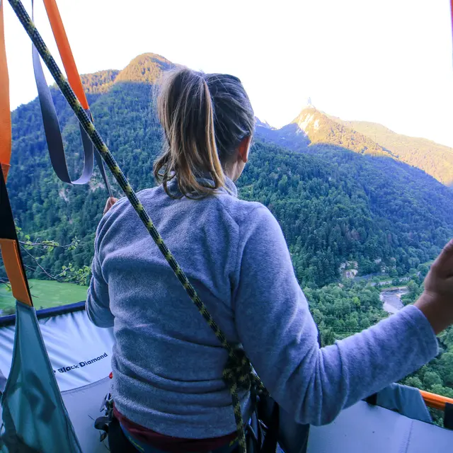 Vue depuis le portaledge