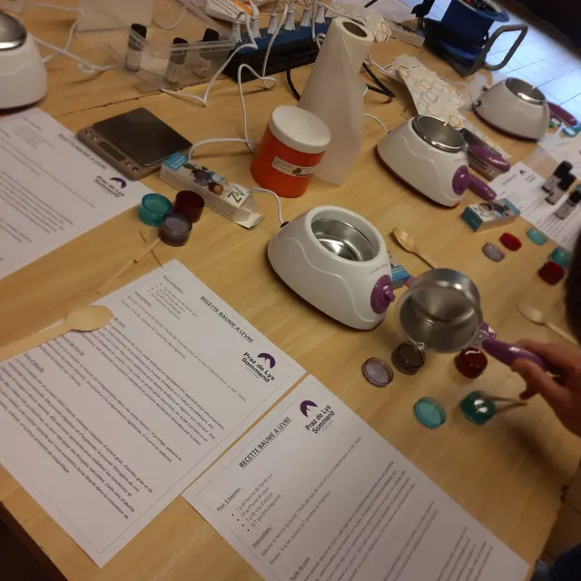 Atelier fabrication de cosmétiques