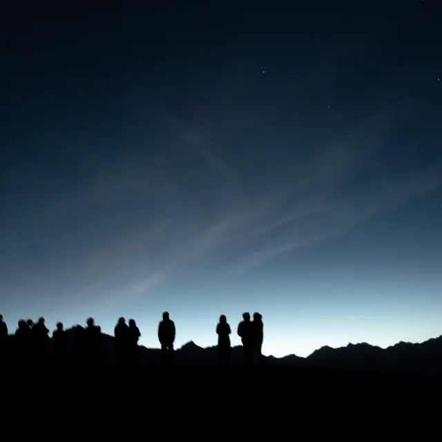 Marche à l'aube_Combloux