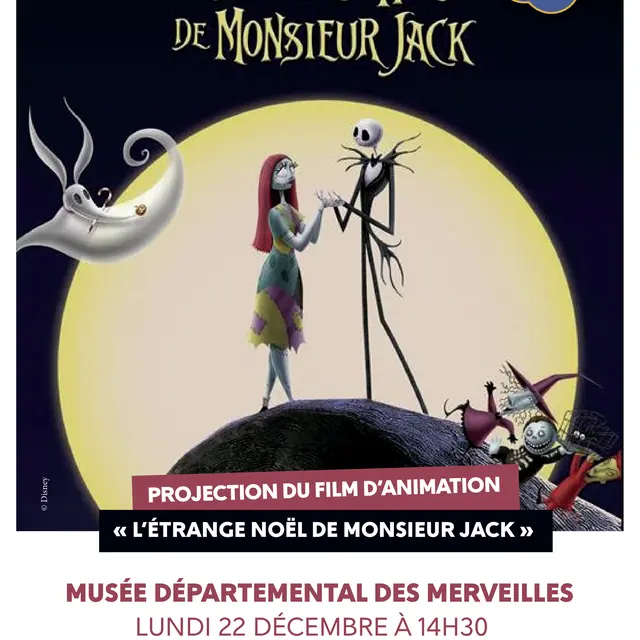 Projection du film d’animation L'étrange Noël de Monsieur Jack »_Tende