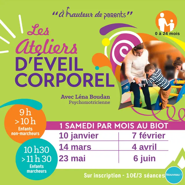 A hauteur de Parents : Ateliers d'éveil Corporel_Le Biot