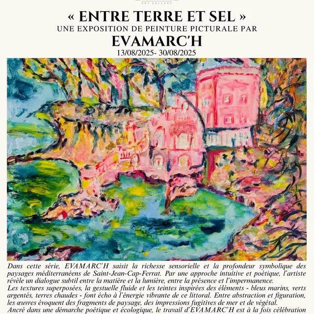 Entre Terre et Sel : une exposition de peinture picturale par EVAMARC’H_Saint-Jean-Cap-Ferrat