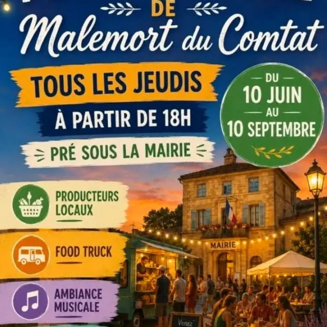 Marché du soir à Malemort du Comtat_Malemort-du-Comtat