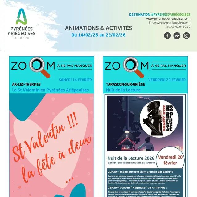 Programme des animations et des activités des Pyrénées Ariégeoises_Ax-les-Thermes