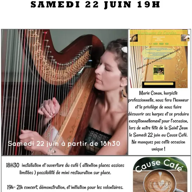 Soirée Harpe Le Causé