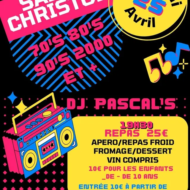 Soirée repas & DJ à Saint Christol_Saint-Christol