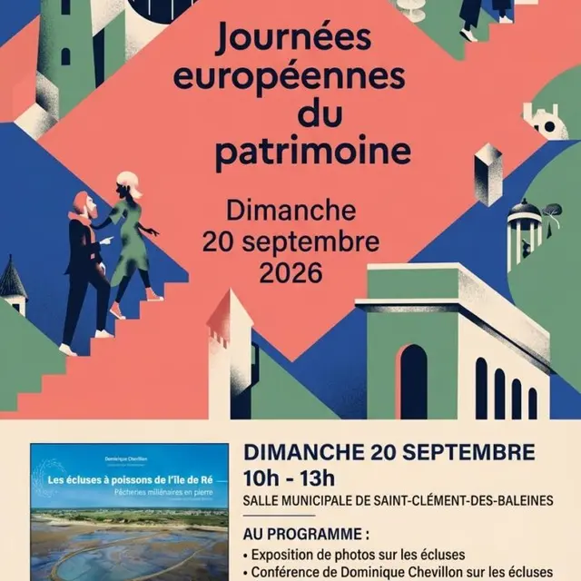 Journées du Patrimoine - Séance dédicace : les écluses à poissons de l'île de Ré_Saint-Clément-des-Baleines