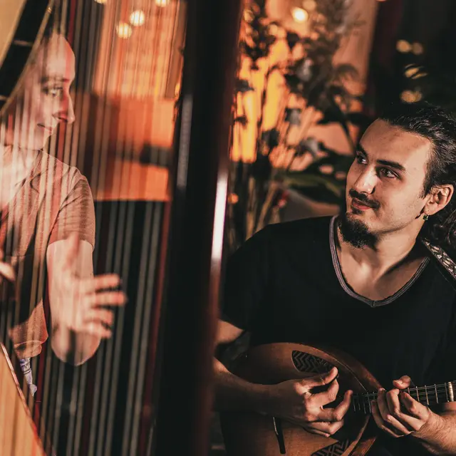 Concert duo Lyra harpe & mandoline la chapelle Notre-Dame de l'Ormeau_Seillans