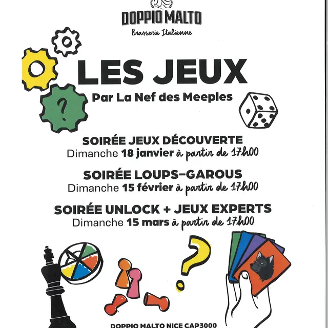 Soirée Jeux - Doppio Malto_Saint-Laurent-du-Var