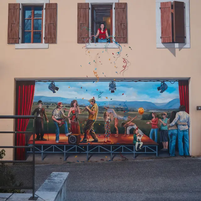 Trompe l'oeil - Street art_Saint-Julien-en-Genevois