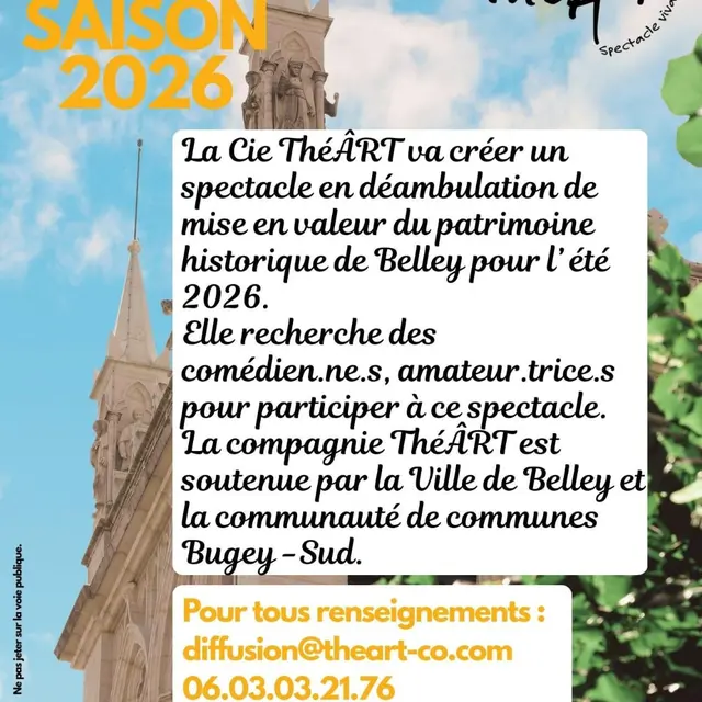 Recherche de participant(e)s pour la compagnie ThéÂrt_Belley