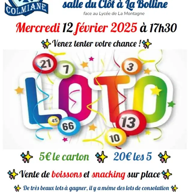 Loto du Ski Club de La Colmiane_Valdeblore