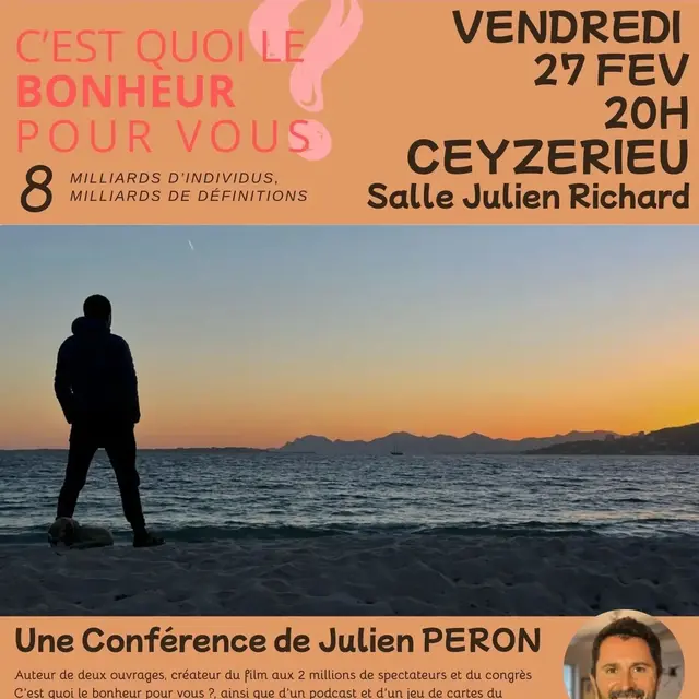 Conférence du mois : c'est quoi le bonheur pour vous ?_Ceyzérieu