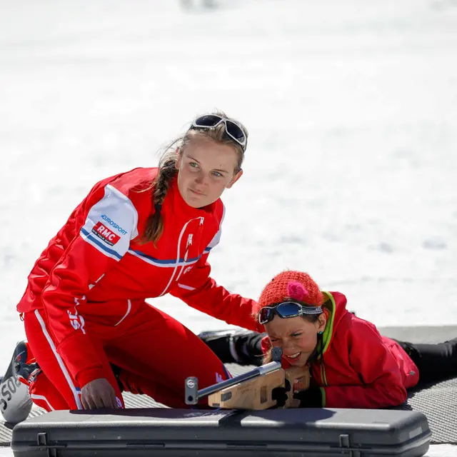 Biathlon avec l'ESF de Chaillol,