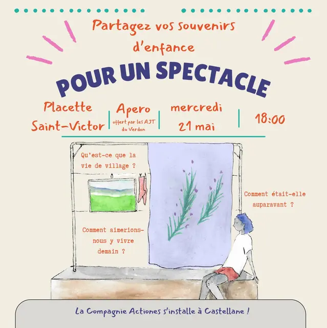 Partagez vos souvenirs autour d'un apéritif avec la compagnie Actiones !_Castellane