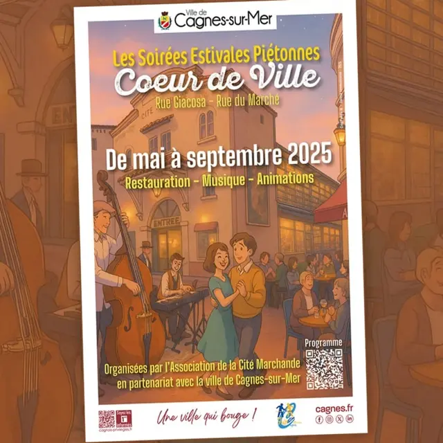 Soirées Estivales Piétonnes Cœur de Ville_Cagnes-sur-Mer