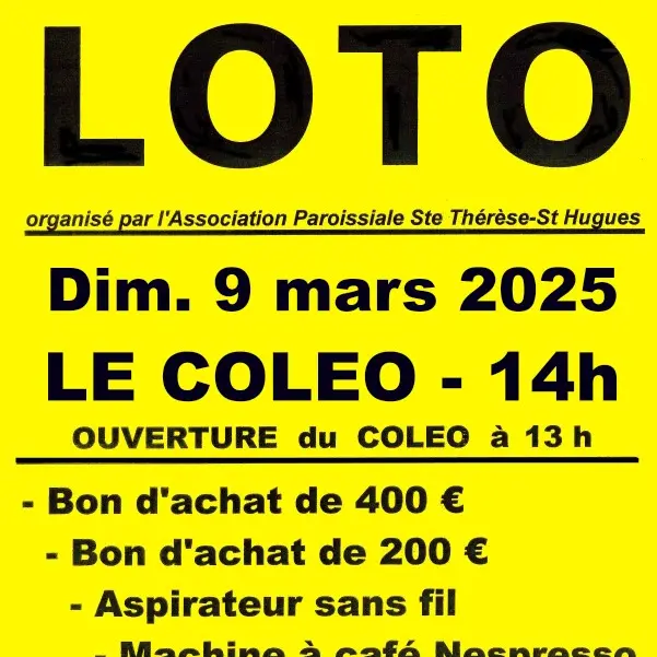 Loto Association paroissiale St Hugues_Pontcharra