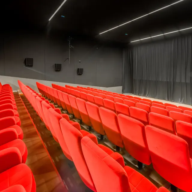 Salle de cinéma à la maison de Val