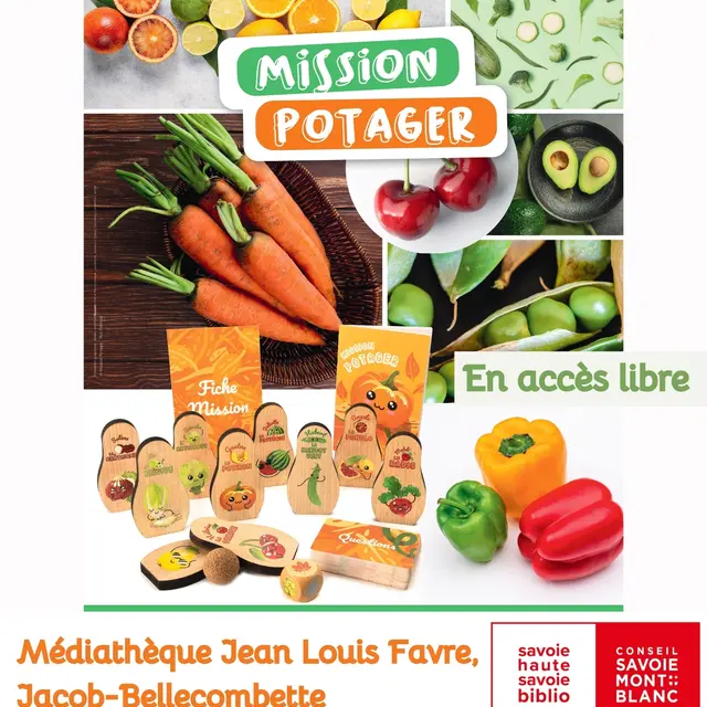 Exposition Mission potager - Médiathèque Jean-Louis Favre - Jacob-Bellecombette