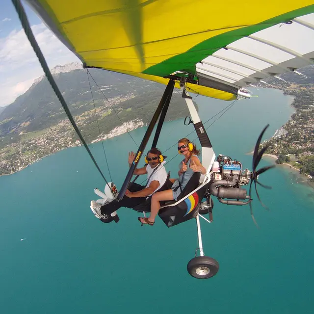 Vol decouverte en ulm  lac Annecy