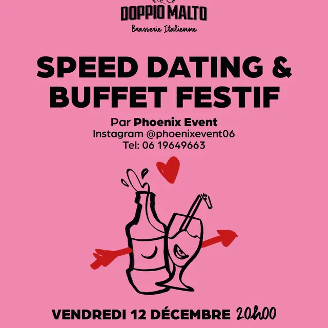 Speed Dating et Buffet Festif -  Doppio Malto Décembre 2025_Saint-Laurent-du-Var