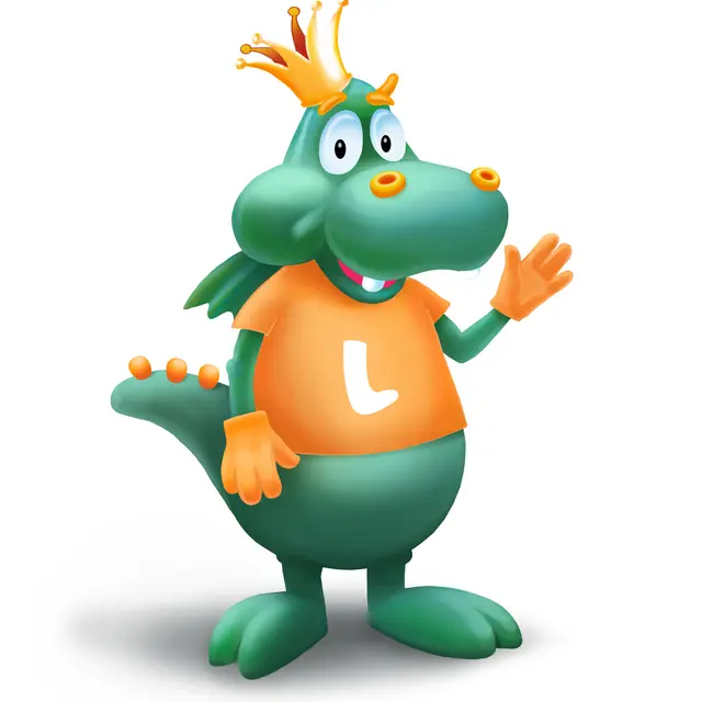 Mascotte Leon le dragon