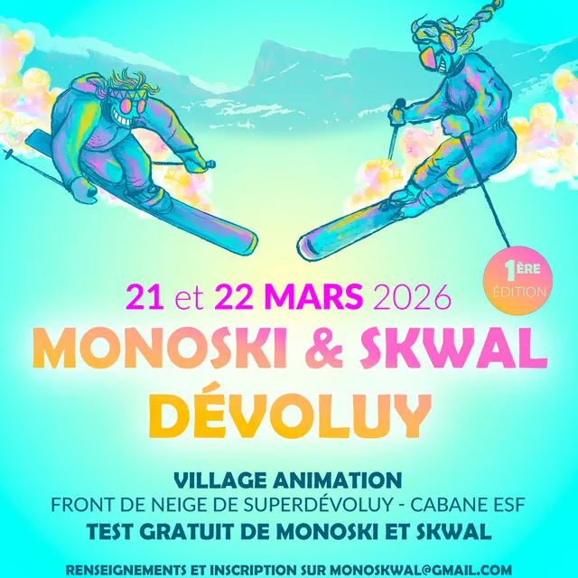 Le monoski Skwal Dévoluy_Dévoluy