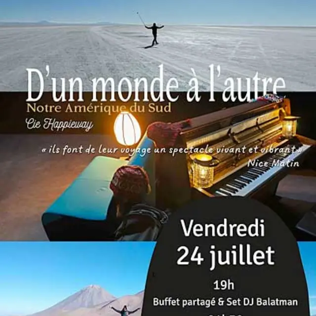 Spectacle « D'un monde à l'autre » par la Cie Happieway_Châteauneuf-Grasse