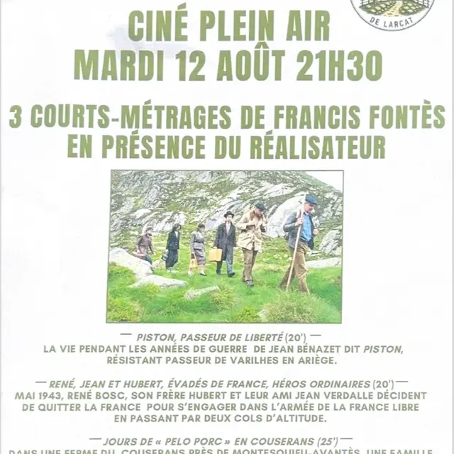 Ciné plein air - 3 courts métrages_Larcat