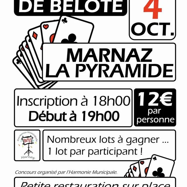 Concours de belote organisé par l'harmonie de Marnaz_Marnaz