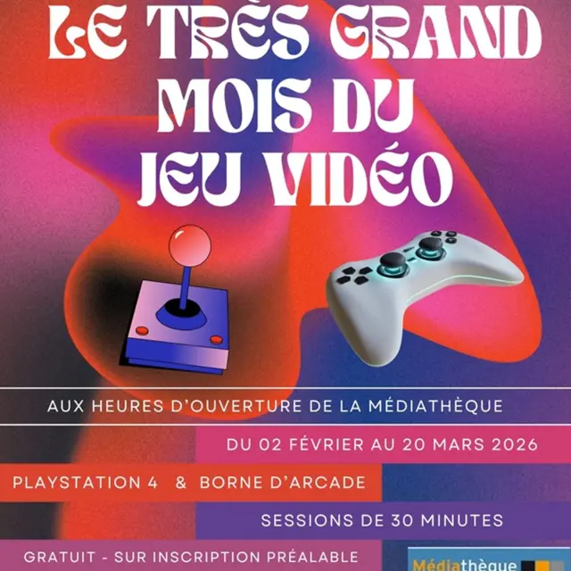 Le mois du jeu vidéo à la Médiathèque - GRATUIT_Callian