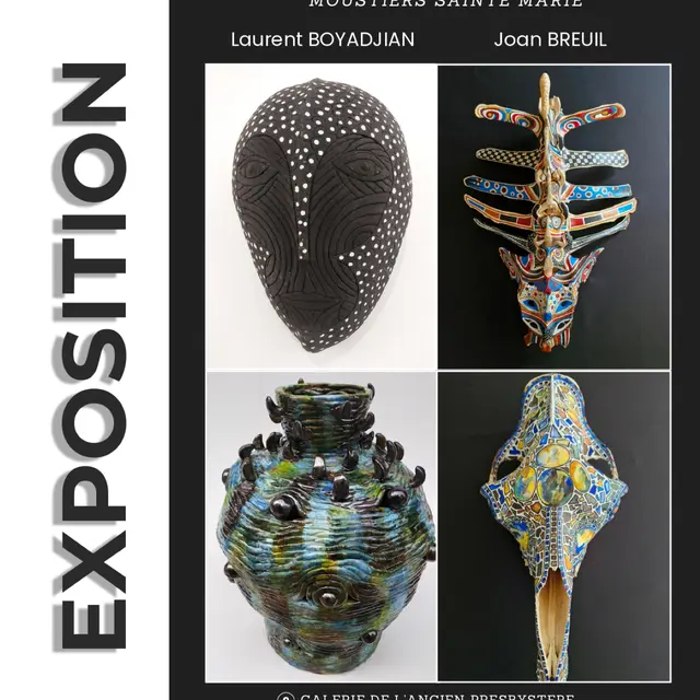 Exposition & vente Mémoires Enfouies / Peinture sur os & Céramique_Moustiers-Sainte-Marie