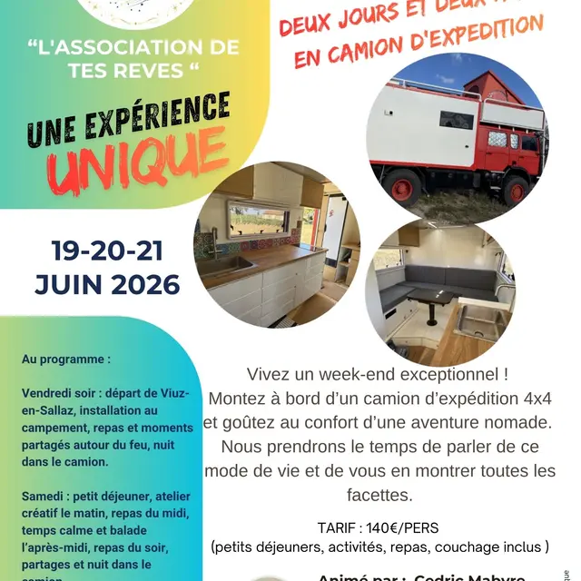 WEEK END INSOLITE EN CAMION
